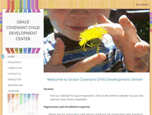 Tablet Screenshot of gracecovenantcdc.com